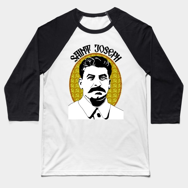 Saint Joseph Stalin Baseball T-Shirt by WellRed
